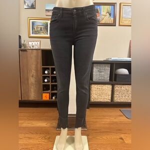 Joe’s skinny ankle charcoal color jeans